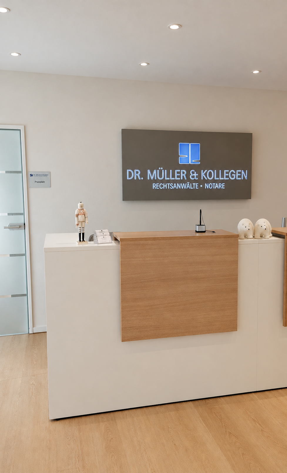 Espace d’accueil de bureau