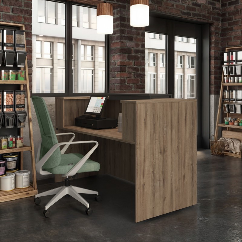 Chaise de bureau Agata gris clair - Bikkom