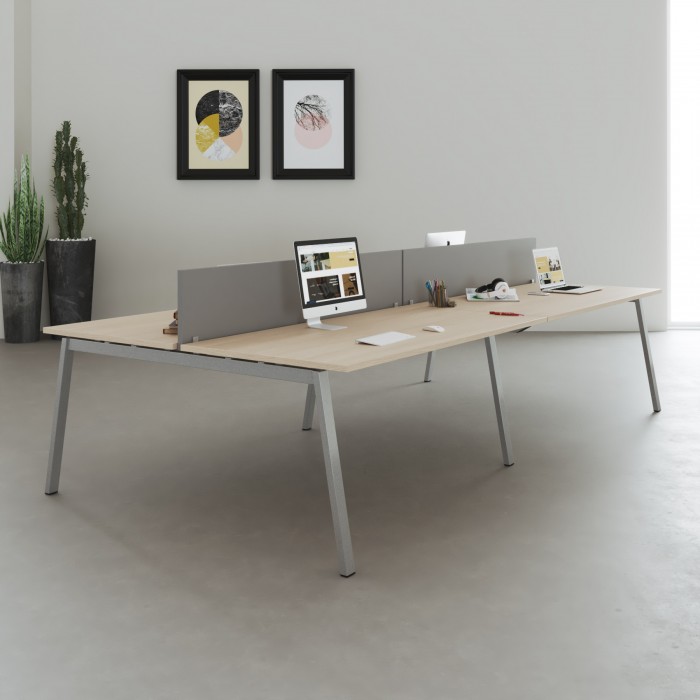 Bureau bench Olena Silver - Bikkom