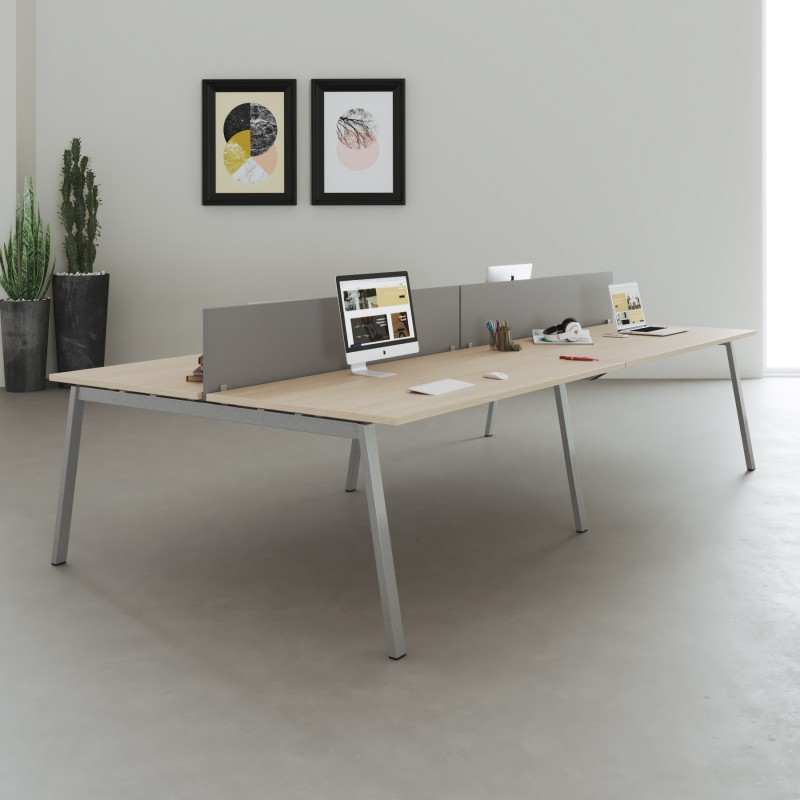 Bureau bench Olena Silver - Bikkom