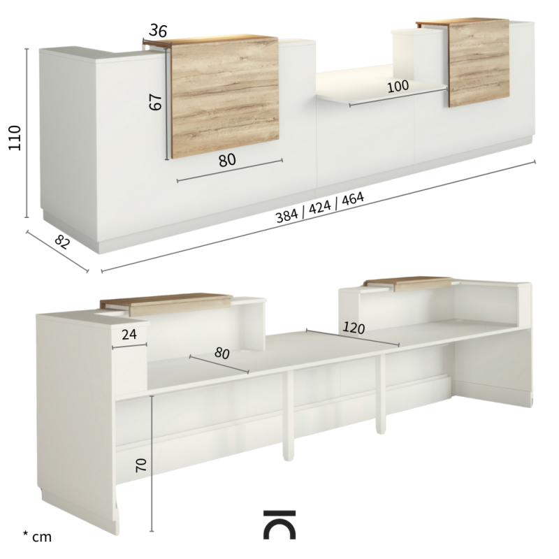 Banque d'Accueil PMR avec table