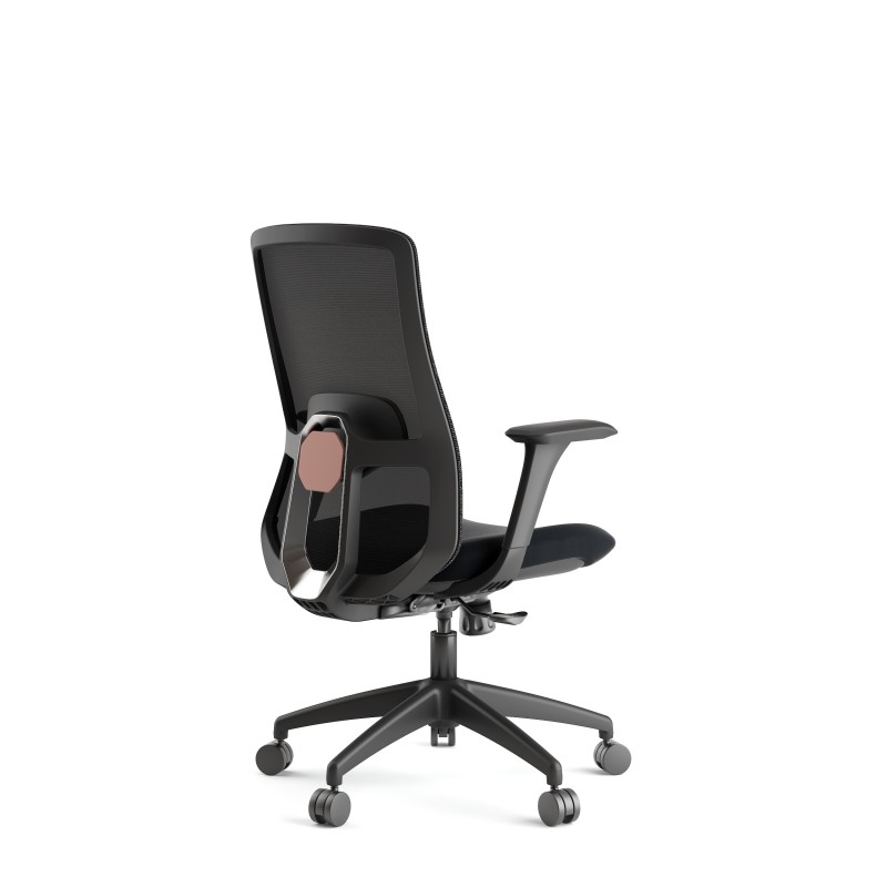 Chaise de bureau ergonomique Sofia Black
