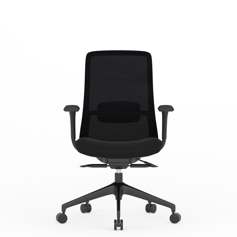 Vue frontale chaise Emma Black