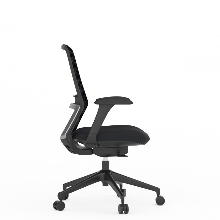Vue latérale – chaise de bureau Emma