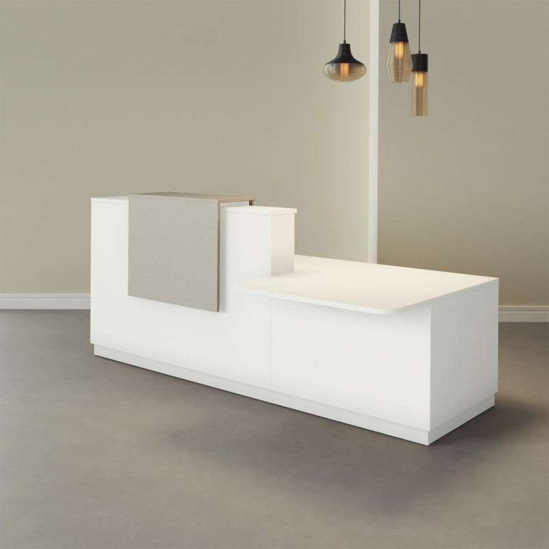 Pack Banque d'accueil PMR Duomo avec chaise et caisson| BIKKOM