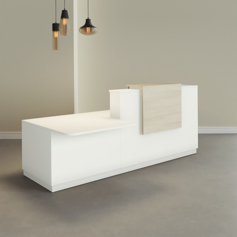 Pack Banque d'accueil PMR Duomo avec chaise et caisson| BIKKOM