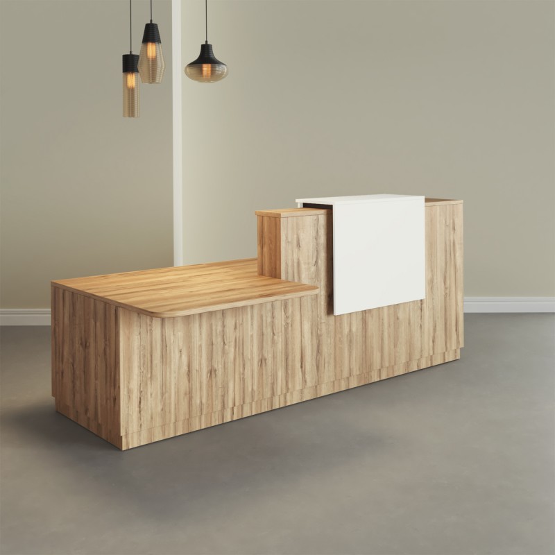 Pack Banque d'accueil PMR Duomo avec chaise et caisson| BIKKOM
