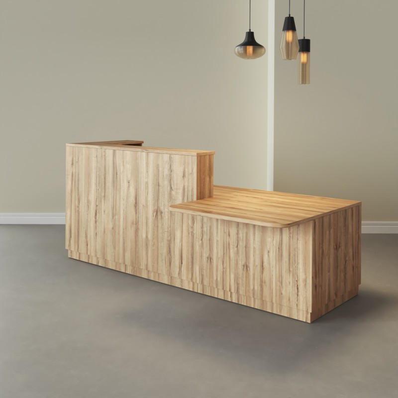 Pack Banque d'accueil PMR Duomo avec chaise et caisson| BIKKOM