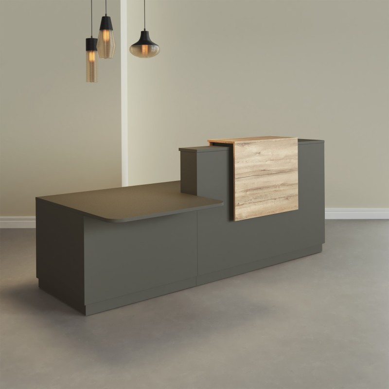 Pack Banque d'accueil PMR Duomo avec chaise et caisson| BIKKOM