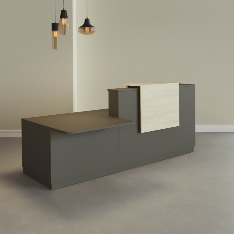 Pack Banque d'accueil PMR Duomo avec chaise et caisson| BIKKOM