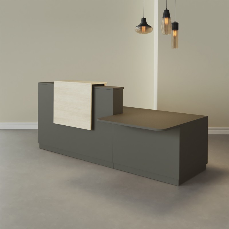 Pack Banque d'accueil PMR Duomo avec chaise et caisson| BIKKOM