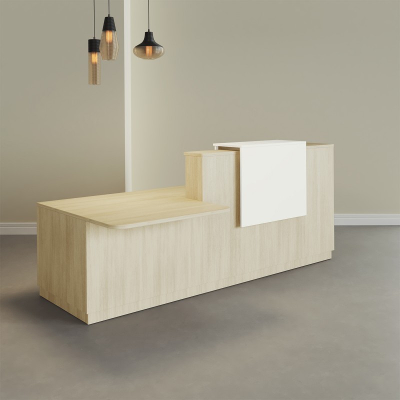 Pack Banque d'accueil PMR Duomo avec chaise et caisson| BIKKOM