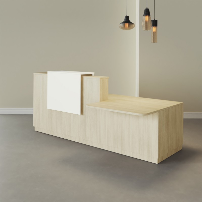 Pack Banque d'accueil PMR Duomo avec chaise et caisson| BIKKOM