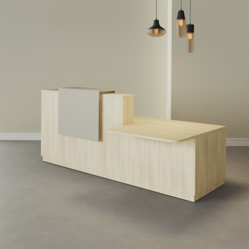 Pack Banque d'accueil PMR Duomo avec chaise et caisson| BIKKOM