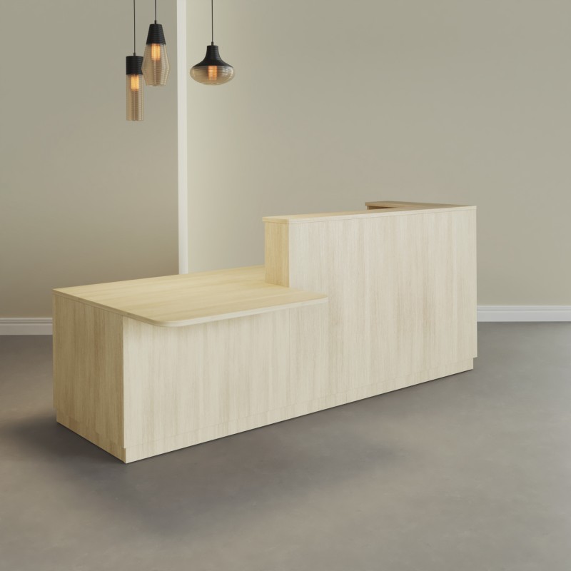 Pack Banque d'accueil PMR Duomo avec chaise et caisson| BIKKOM