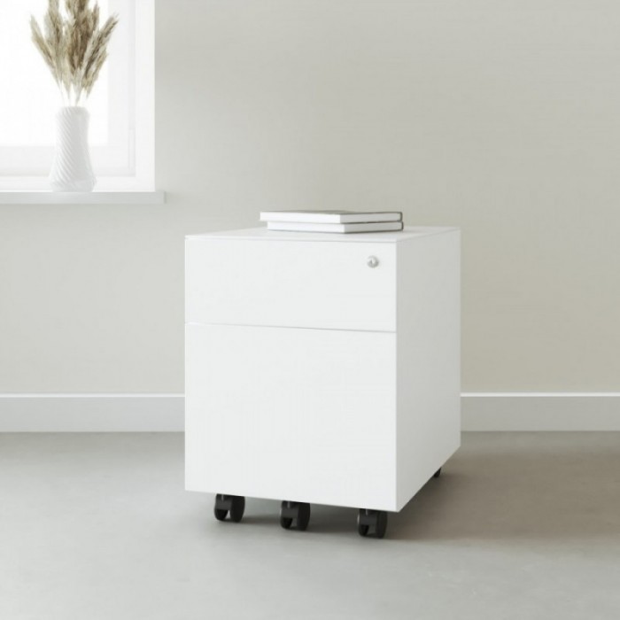 Classeur Bureau Milos Blanc