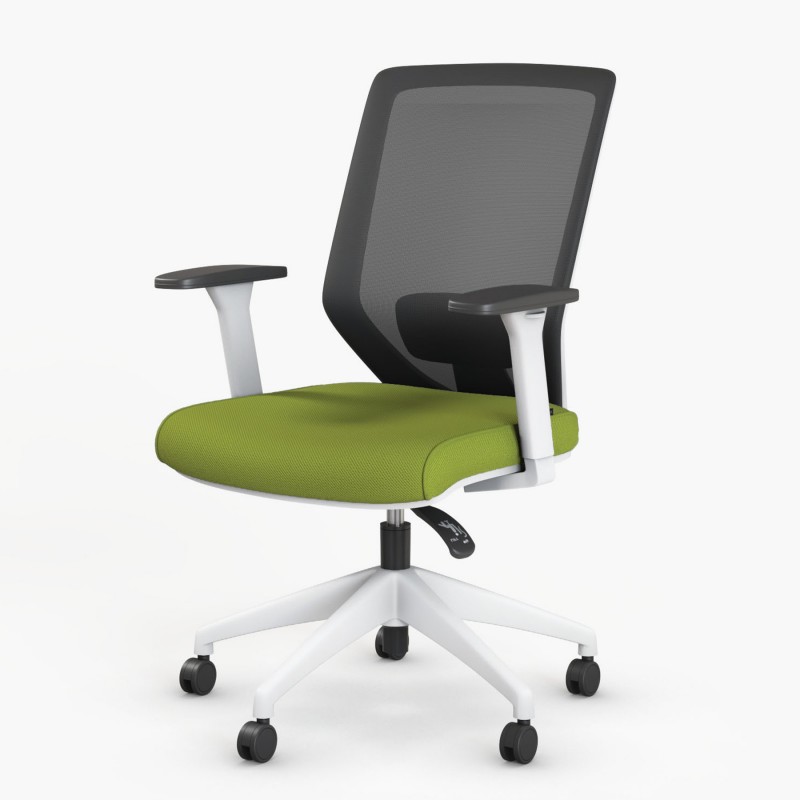 Ergonomische bureaustoel Vita White - Bikkom