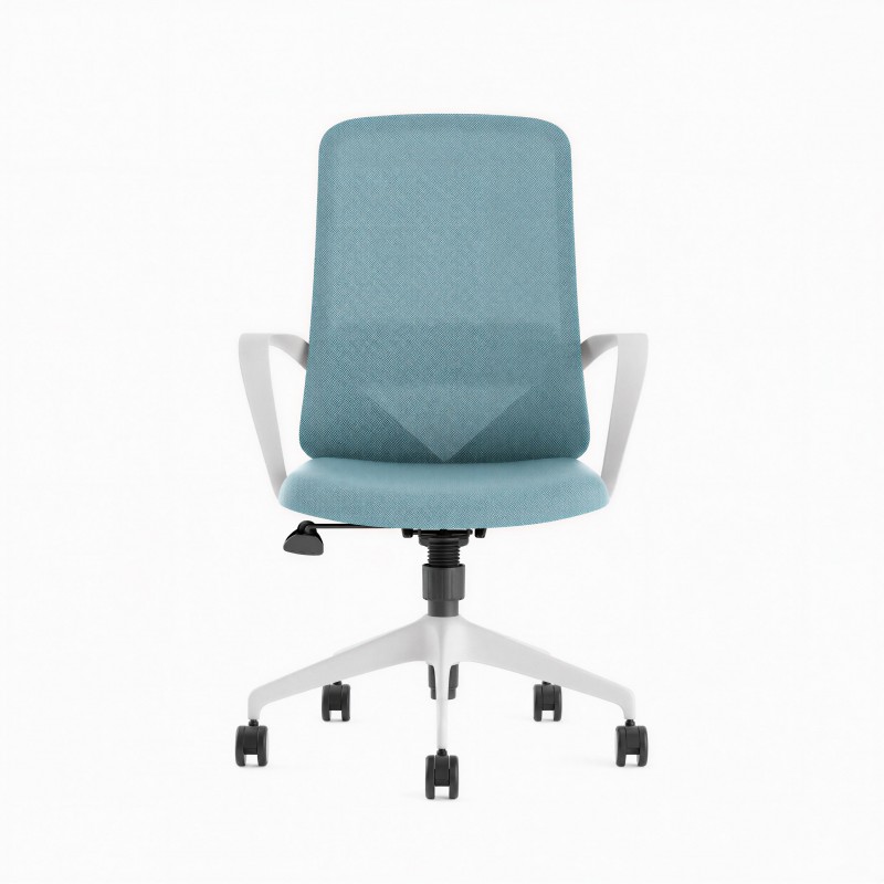 Chaise de bureau Agata gris clair - Bikkom