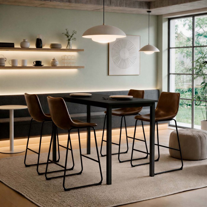 Eetruimte met hoge tafels Modus