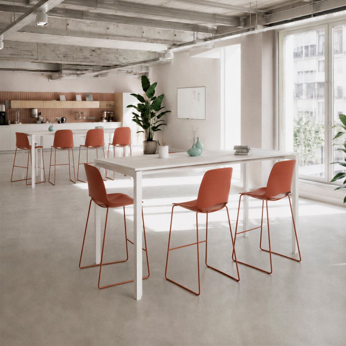 Witte hoge eettafel Modus