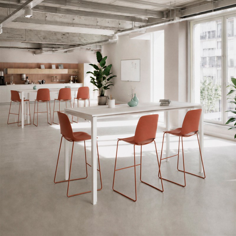 Witte hoge eettafel Modus