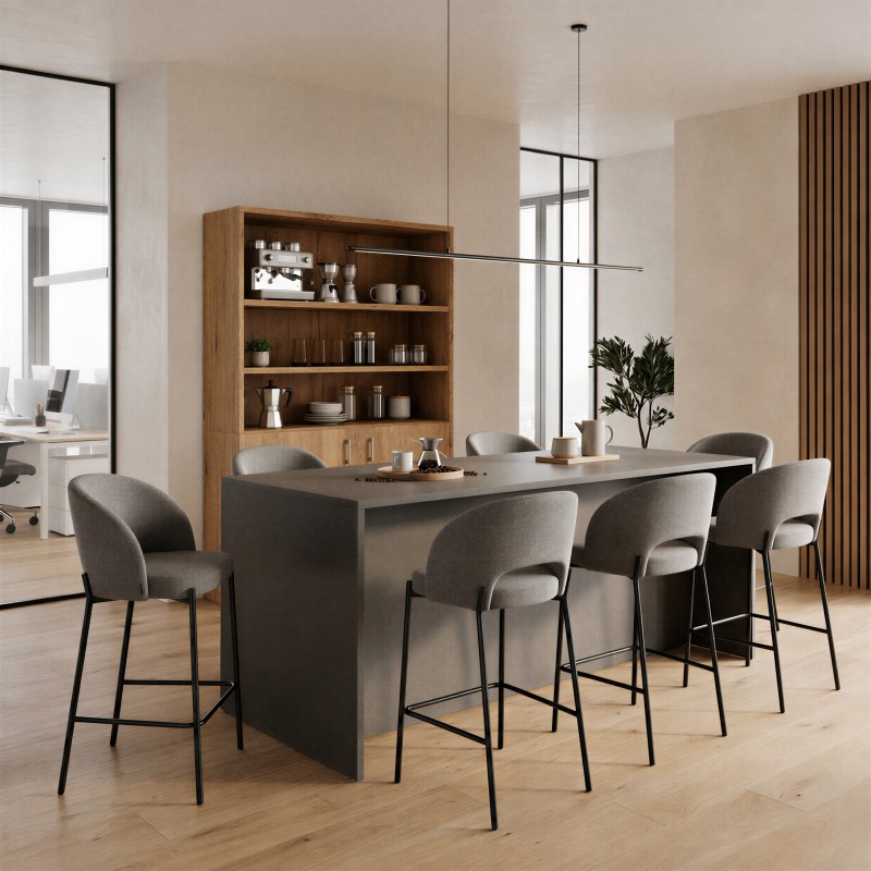 Hoge Tarnos-tafel voor een bedrijfsruimte