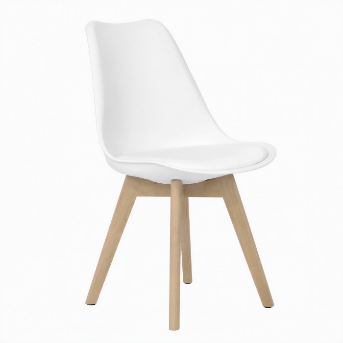 Chaise scandinave Ada blanche