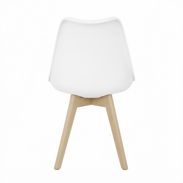 Chaise scandinave Ada blanche dos