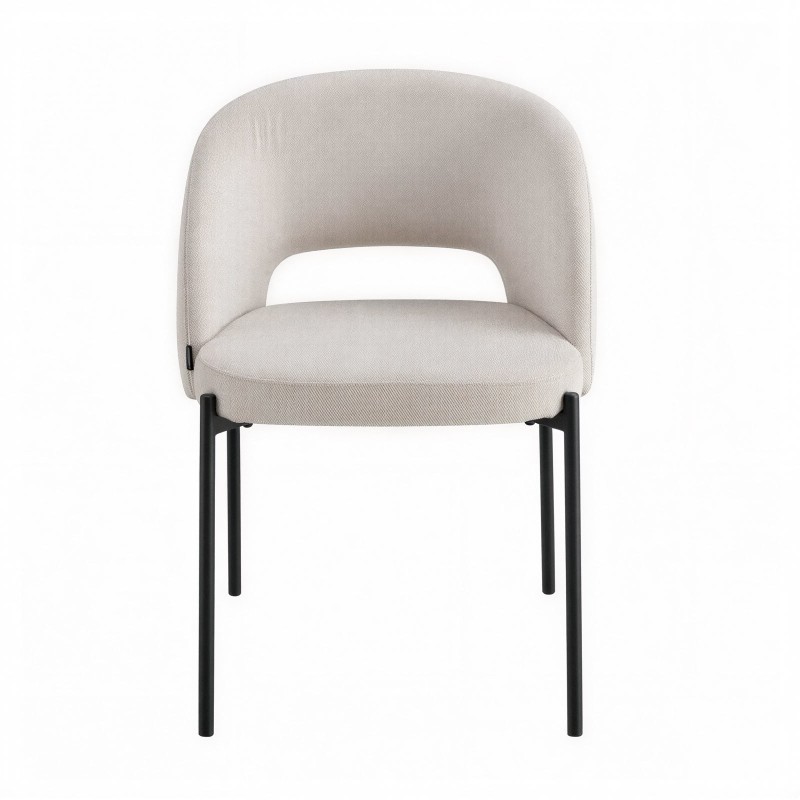 Chaise de réunion Lena sable face