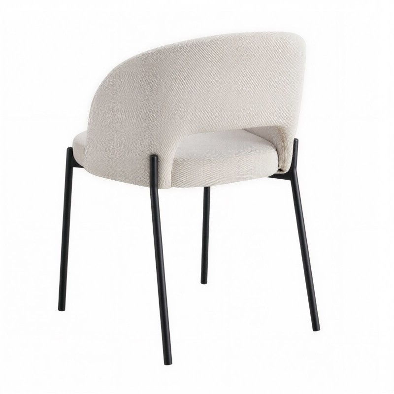 Chaise de réunion Lena sable arrière