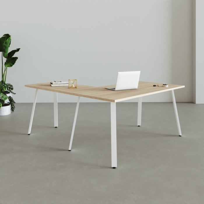 Table Bureau d'Angle Genius Blanche - Bikkom