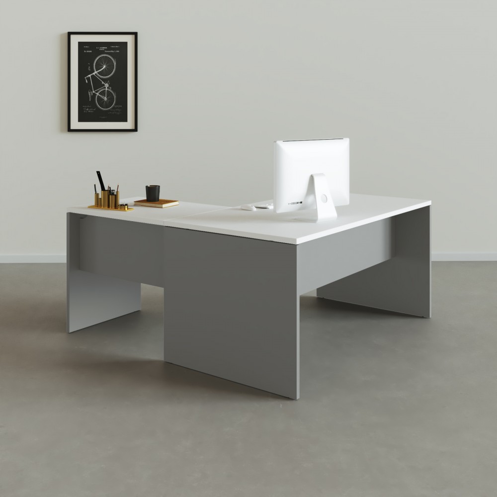 Table de bureau d'angle Tarnos - Bikkom
