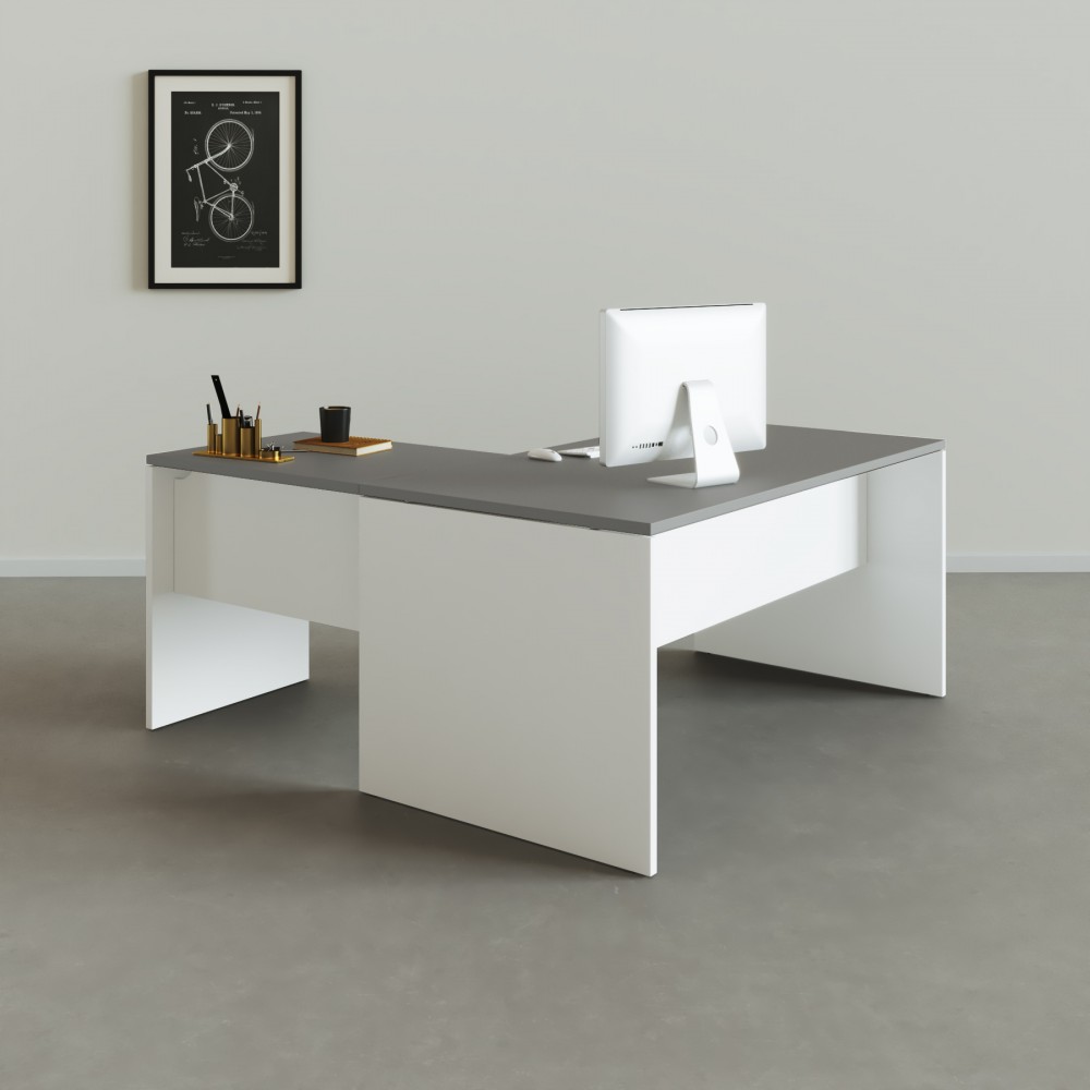 Table de bureau d'angle Tarnos - Bikkom