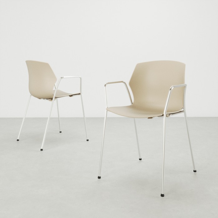 Chaise Natalia avec accoudoirs - Bikkom