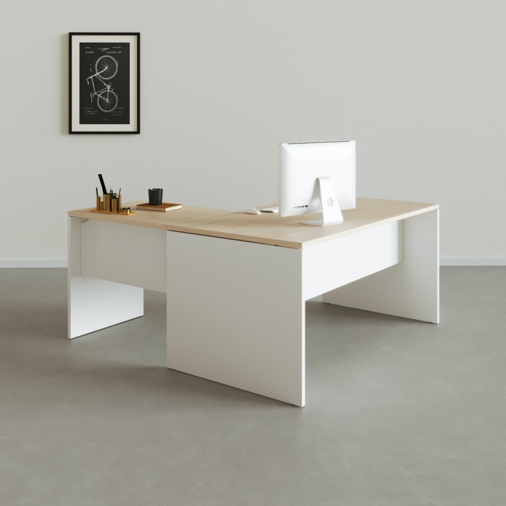 Table de bureau d'angle Tarnos - Bikkom