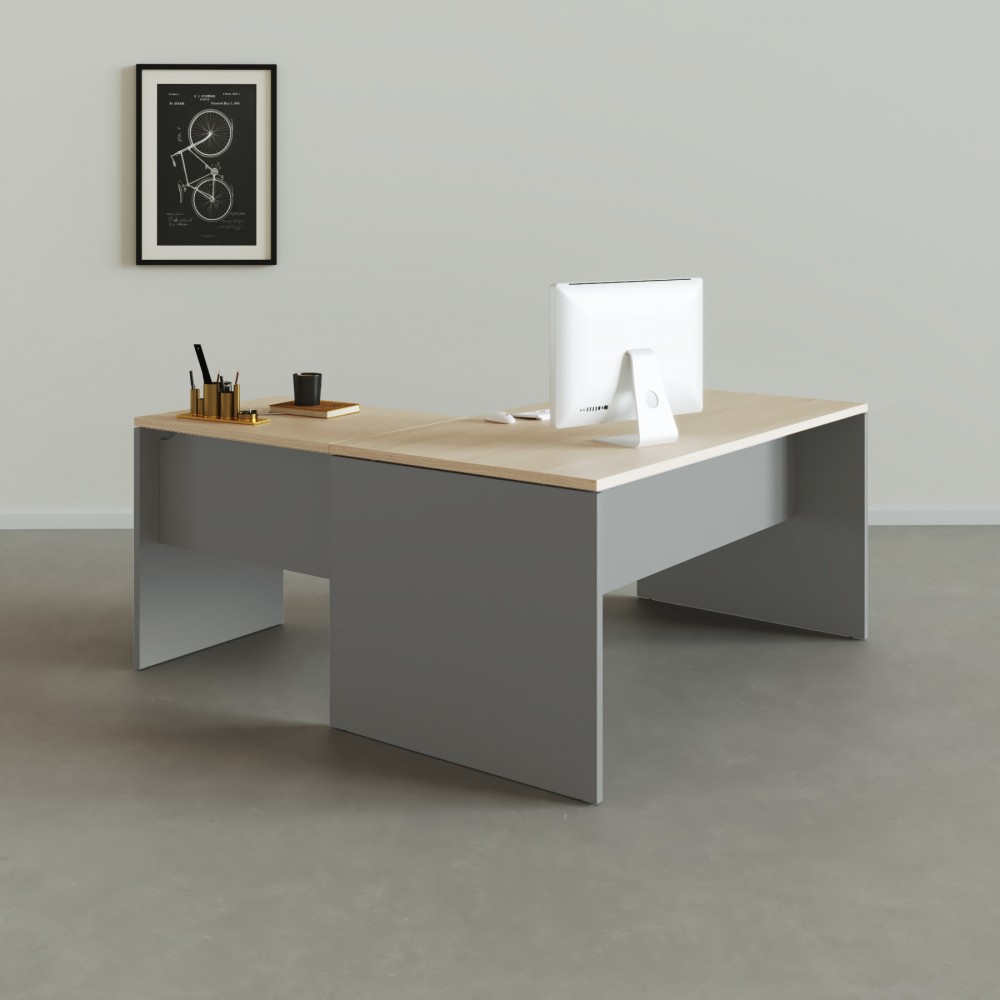 Table de bureau d'angle Tarnos - Bikkom