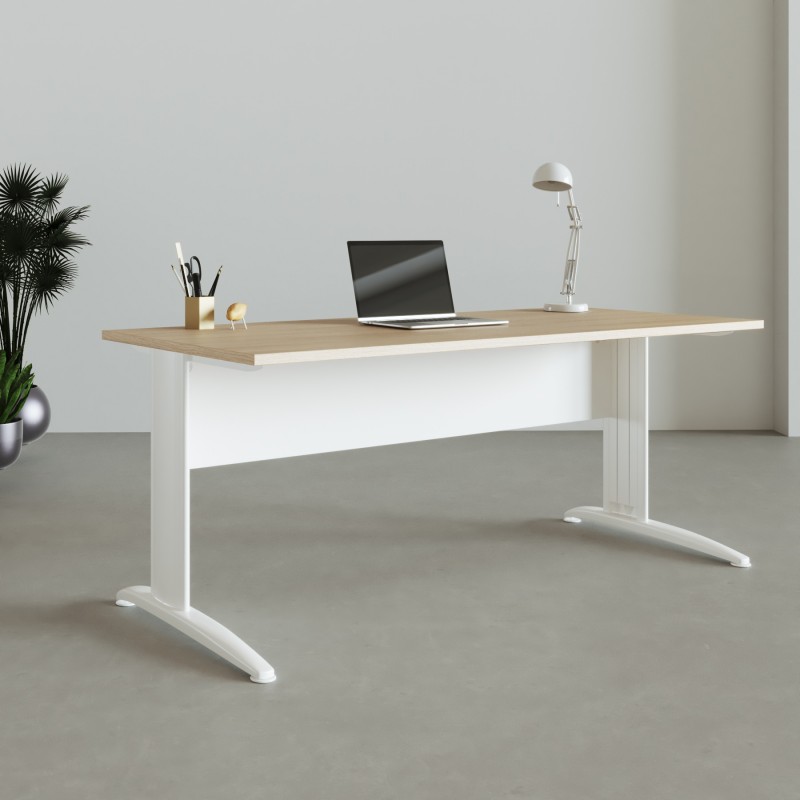 Bureau Delta en finition blanche
