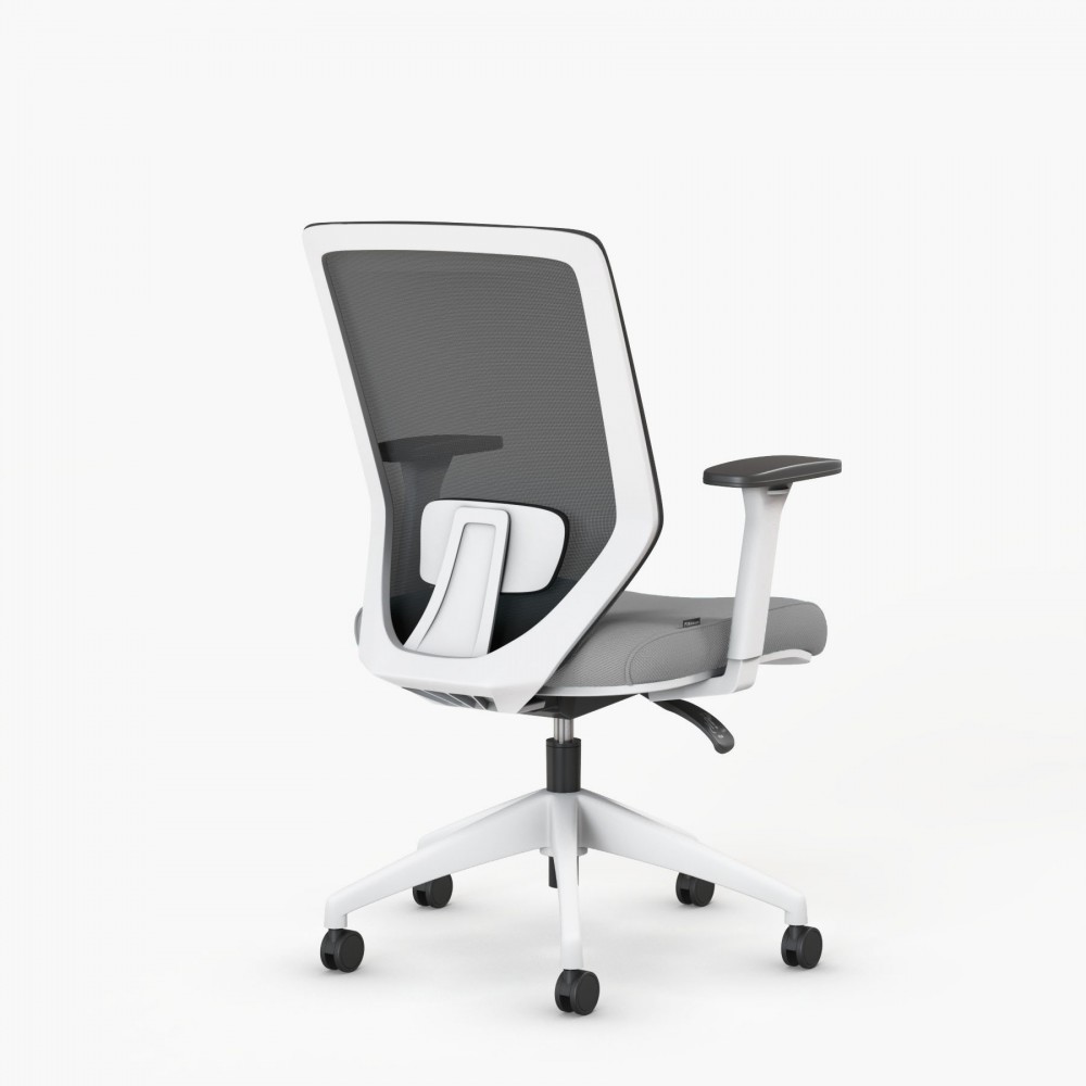 Ergonomische bureaustoel Vita White - Bikkom