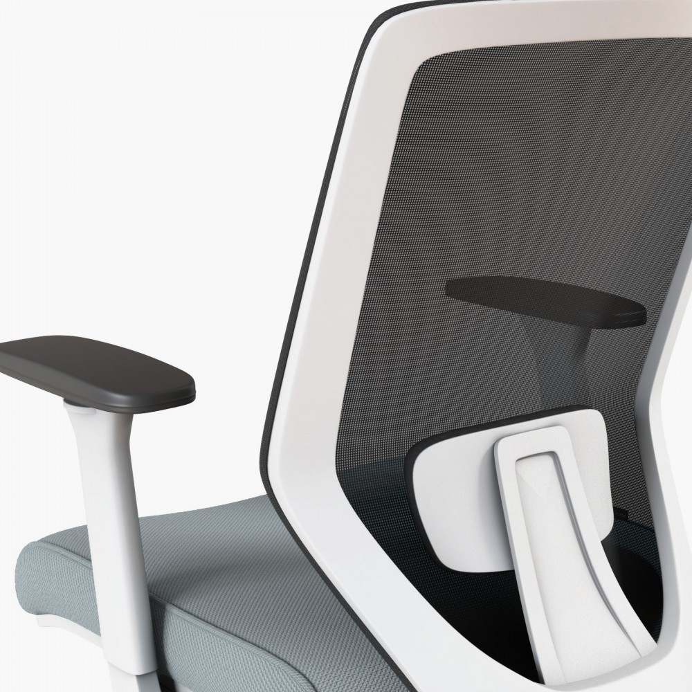 Ergonomische bureaustoel Vita White - Bikkom