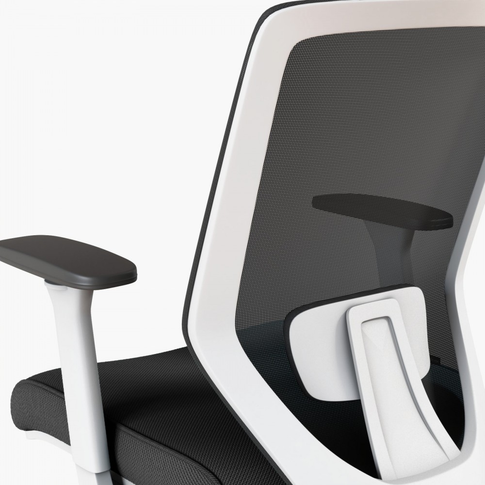 Ergonomische bureaustoel Vita White - Bikkom