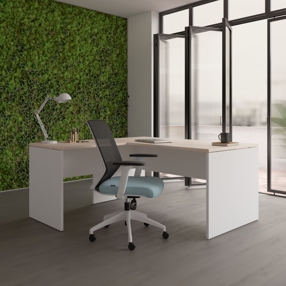 Ergonomische bureaustoel Vita White - Bikkom