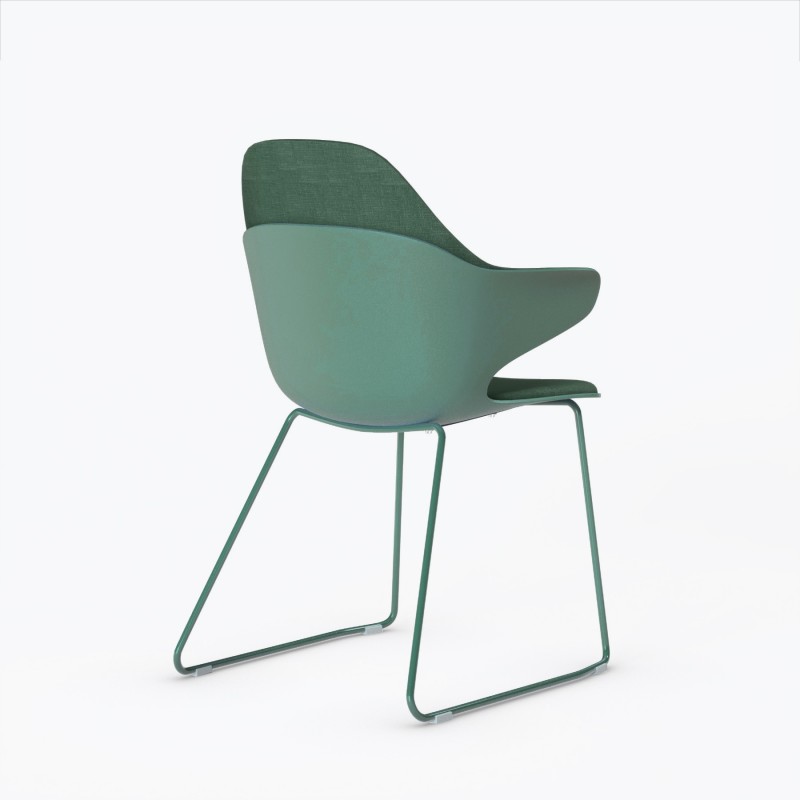 Chaise visiteur Alba Patin - Bikkom