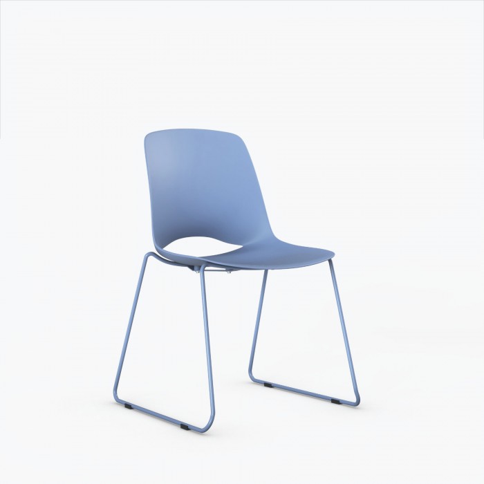 Chaise visiteur Lua Patin - Bikkom