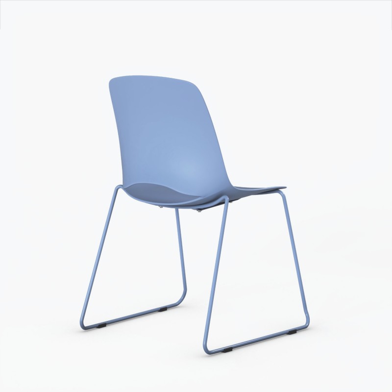 Chaise visiteur Lua Patin - Bikkom