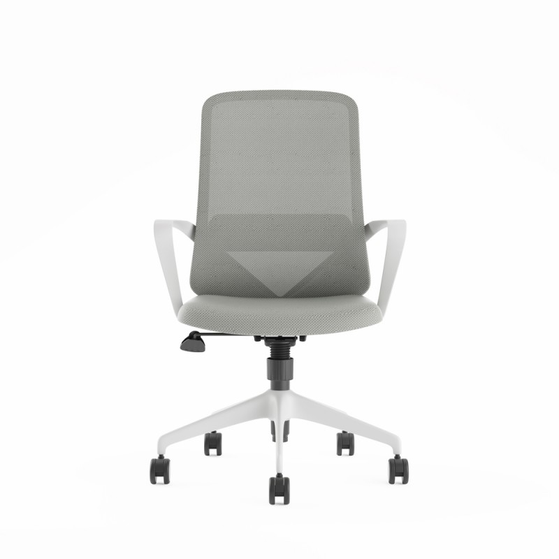Chaise de bureau Agata gris clair - Bikkom