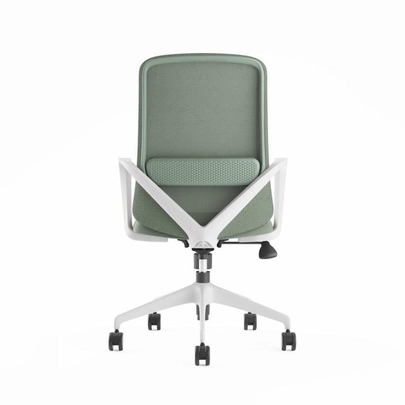 Chaise de bureau Agata gris clair - Bikkom