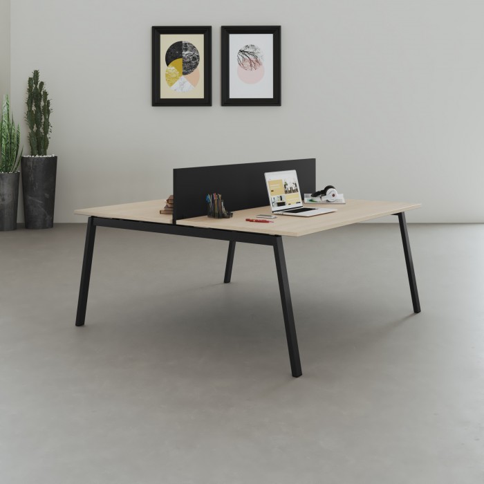 Kantoorbureau multiplace Bench Olena Noir - Bikkom