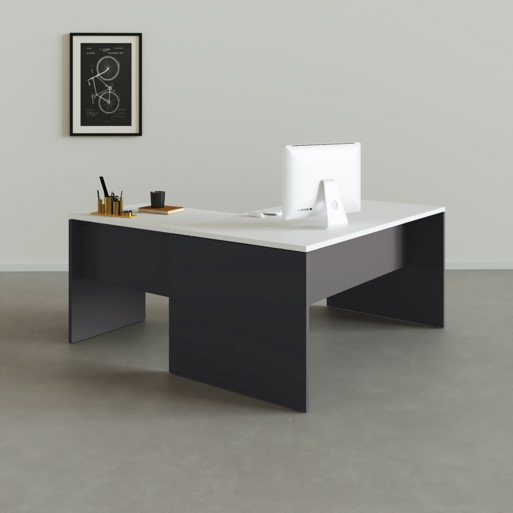 Table de bureau d'angle Tarnos - Bikkom