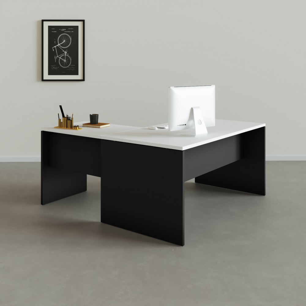 Table de bureau d'angle Tarnos - Bikkom