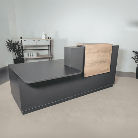 Banque d'Accueil PMR Duomo Graphite